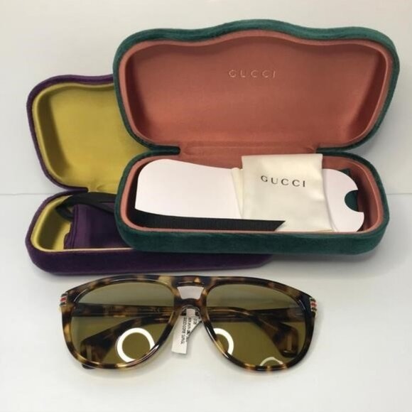 New ORIGINAL GUCCI GG0525S 004 Aviator Tinted Sunglasses - Picture 8 of 12